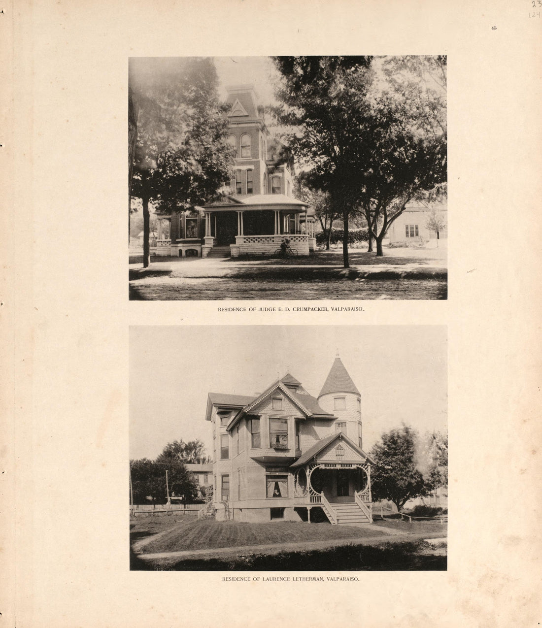 Views of Chumpacker and Letherman Residences from Lee and Lee&