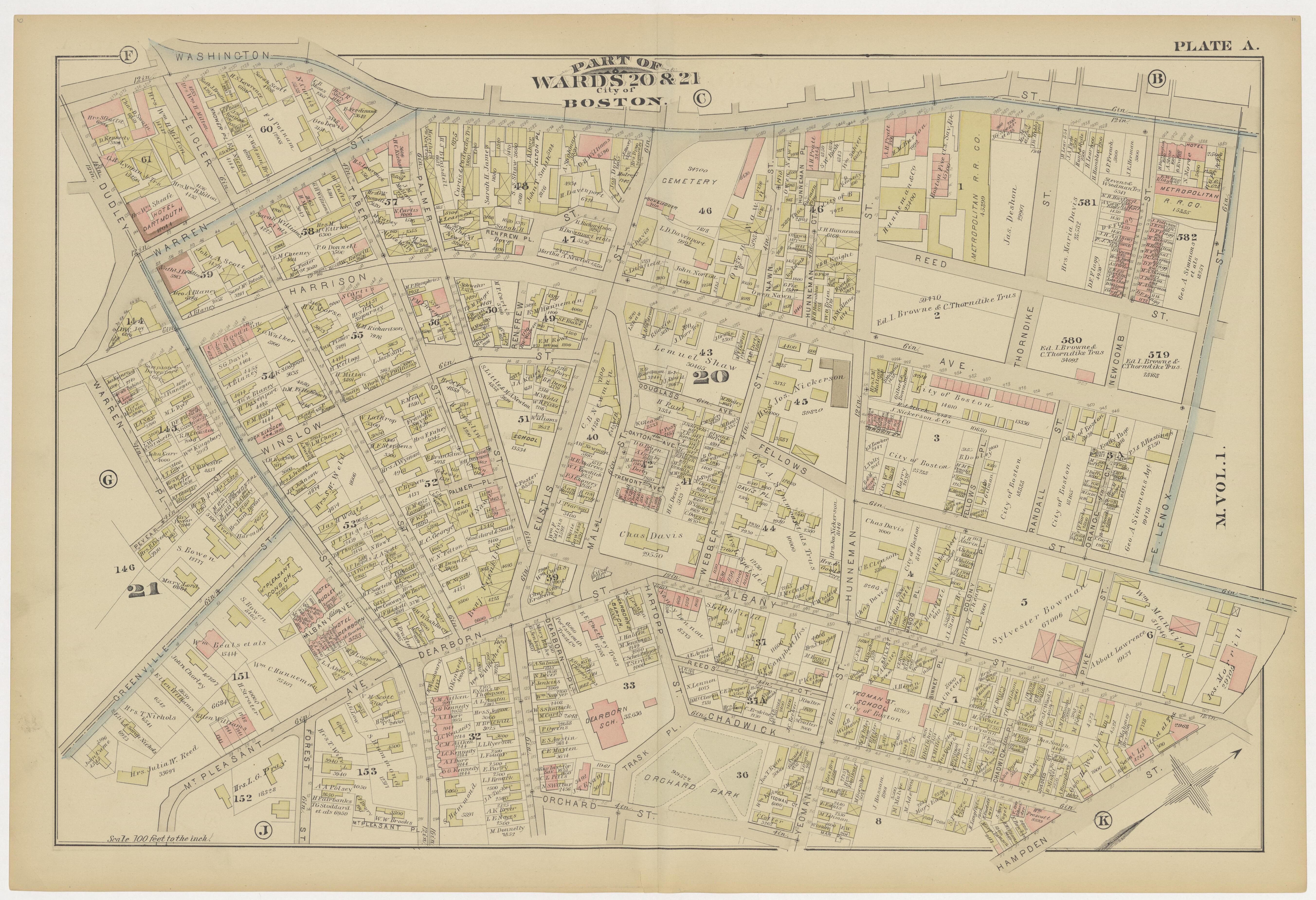 This old map of Boston, Brighton, Charlestown, Dorchester, Massachusetts, Roxbury, , West Roxbury was created by G.W. Bromley &amp; Co in 1883