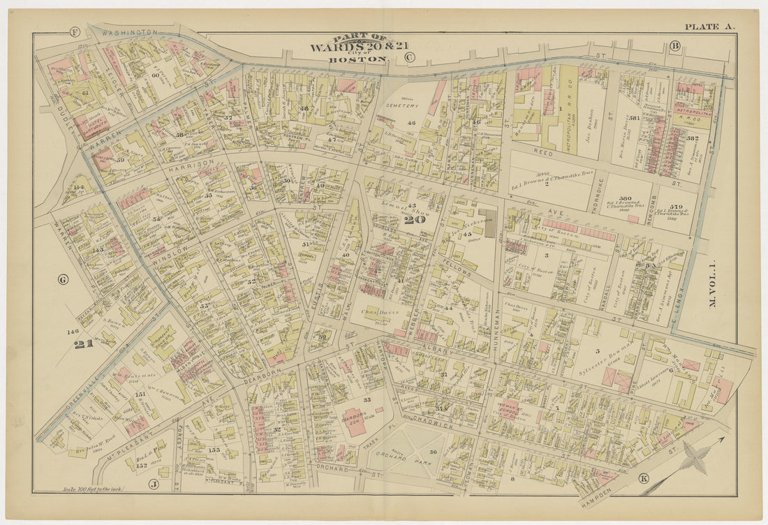 This old map of Boston, Brighton, Charlestown, Dorchester, Massachusetts, Roxbury, , West Roxbury was created by G.W. Bromley &amp; Co in 1883