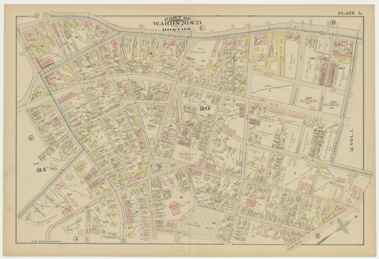 This old map of Boston, Brighton, Charlestown, Dorchester, Massachusetts, Roxbury, , West Roxbury was created by G.W. Bromley &amp; Co in 1883