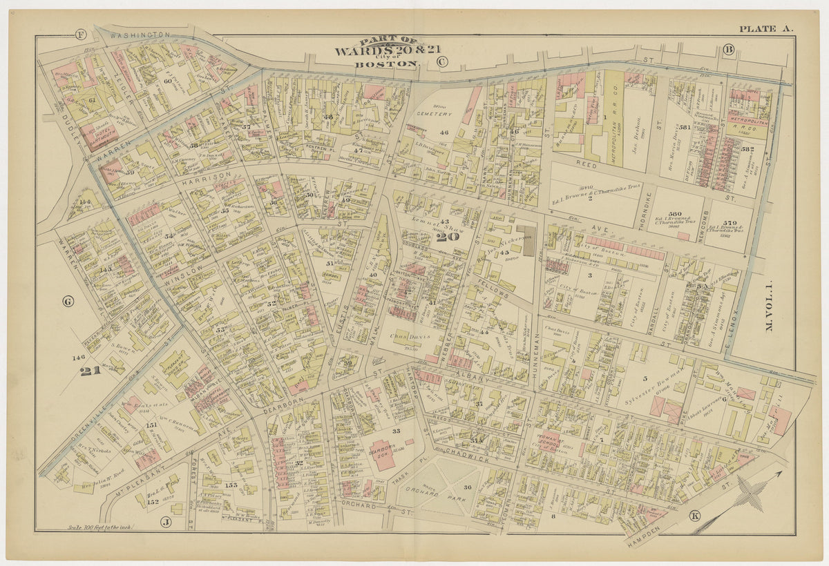 Image 4 of Atlas of the City of Boston ... from Atlas of the City of Boston 1883 by Relic Map Company