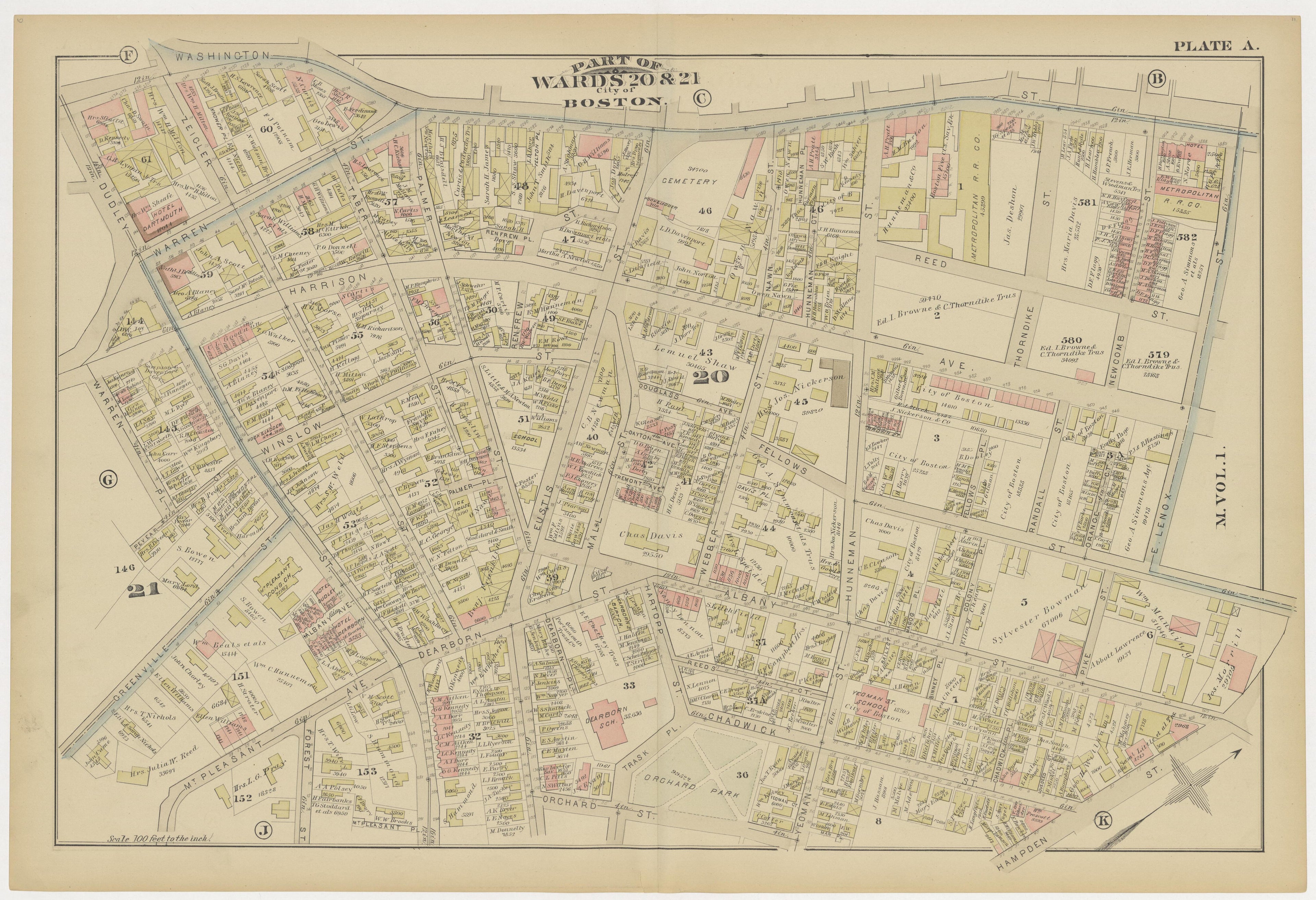 This old map of Boston, Brighton, Charlestown, Dorchester, Massachusetts, Roxbury, , West Roxbury was created by G.W. Bromley &amp; Co in 1883
