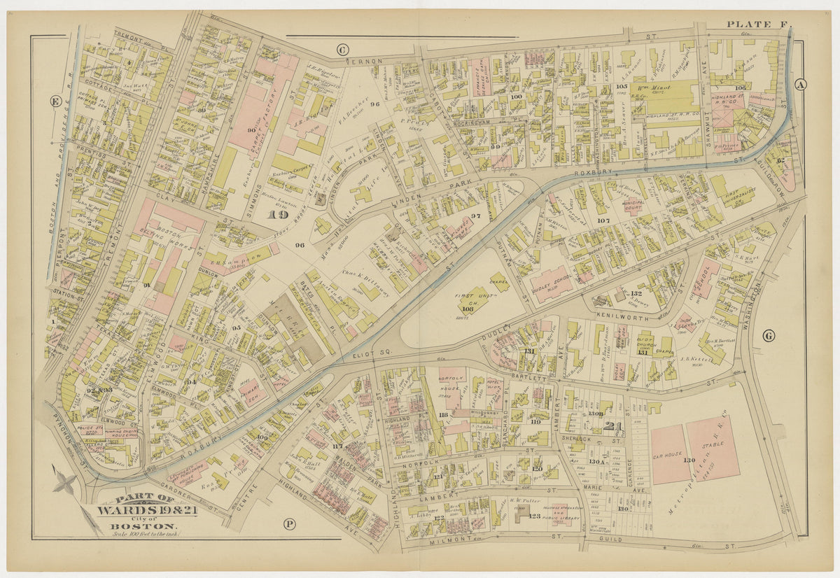 Image 9 of Atlas of the City of Boston ... from Atlas of the City of Boston 1883 by Relic Map Company
