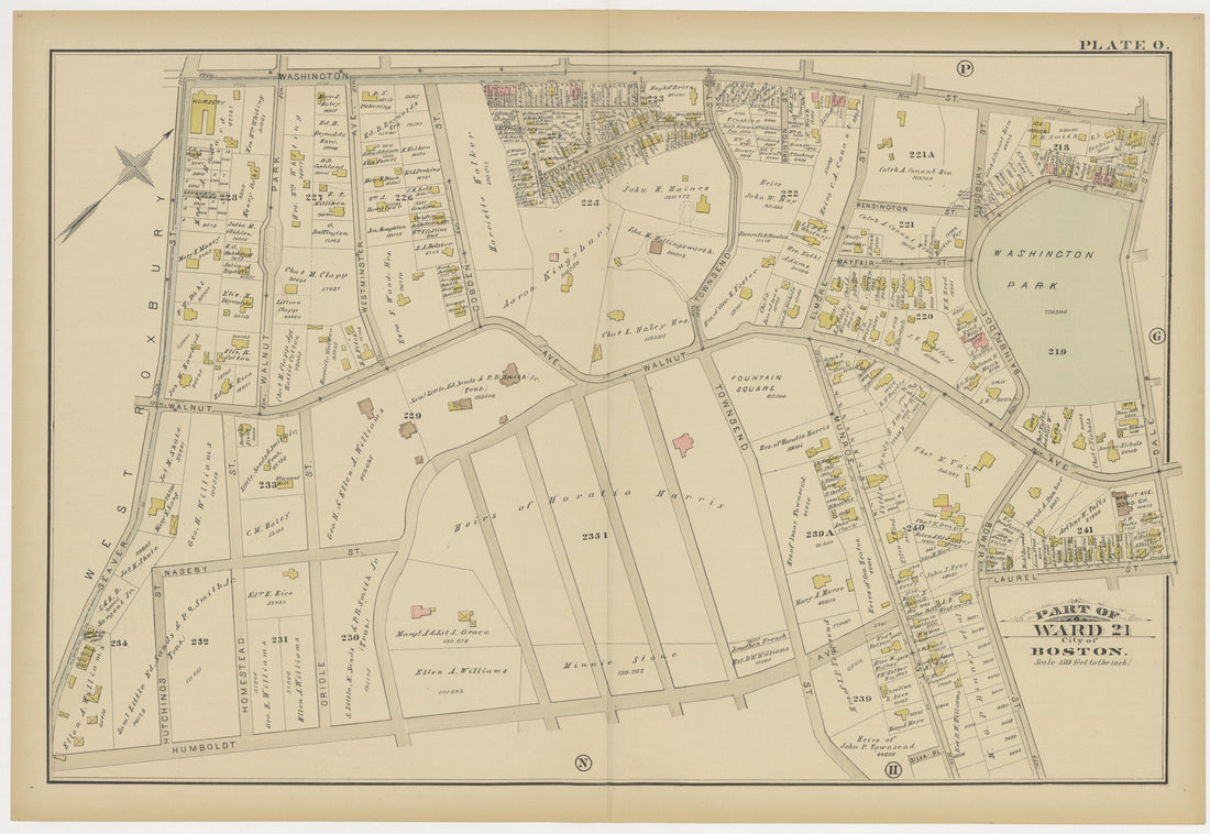 This old map of Boston, Brighton, Charlestown, Dorchester, Massachusetts, Roxbury, , West Roxbury was created by G.W. Bromley &amp; Co in 1883