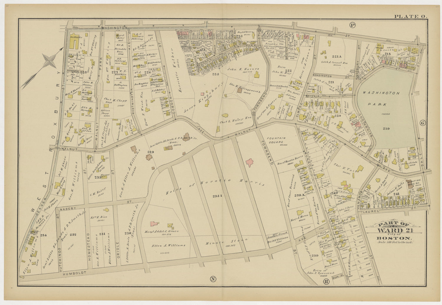 This old map of Boston, Brighton, Charlestown, Dorchester, Massachusetts, Roxbury, , West Roxbury was created by G.W. Bromley &amp; Co in 1883