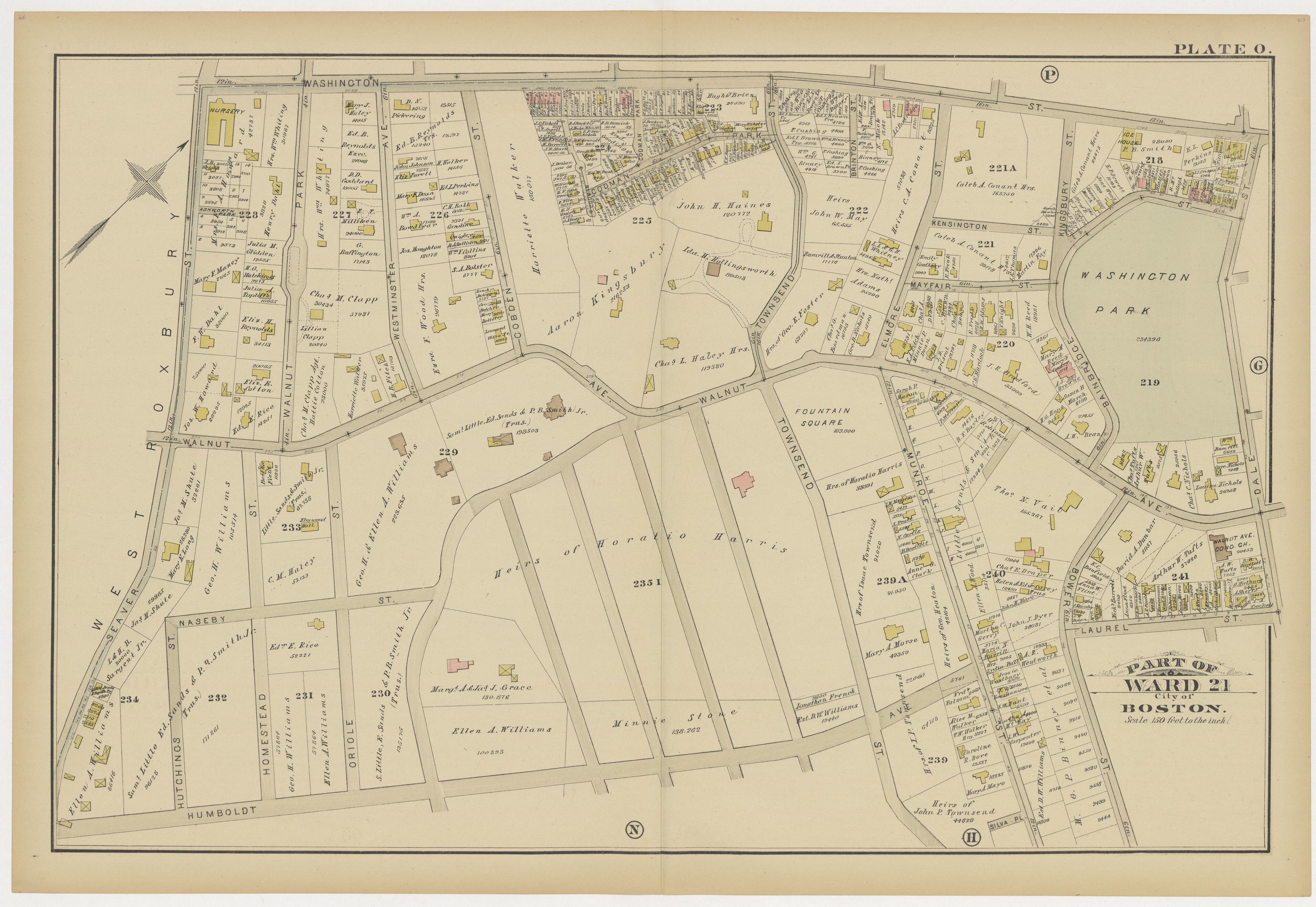 This old map of Boston, Brighton, Charlestown, Dorchester, Massachusetts, Roxbury, , West Roxbury was created by G.W. Bromley &amp; Co in 1883