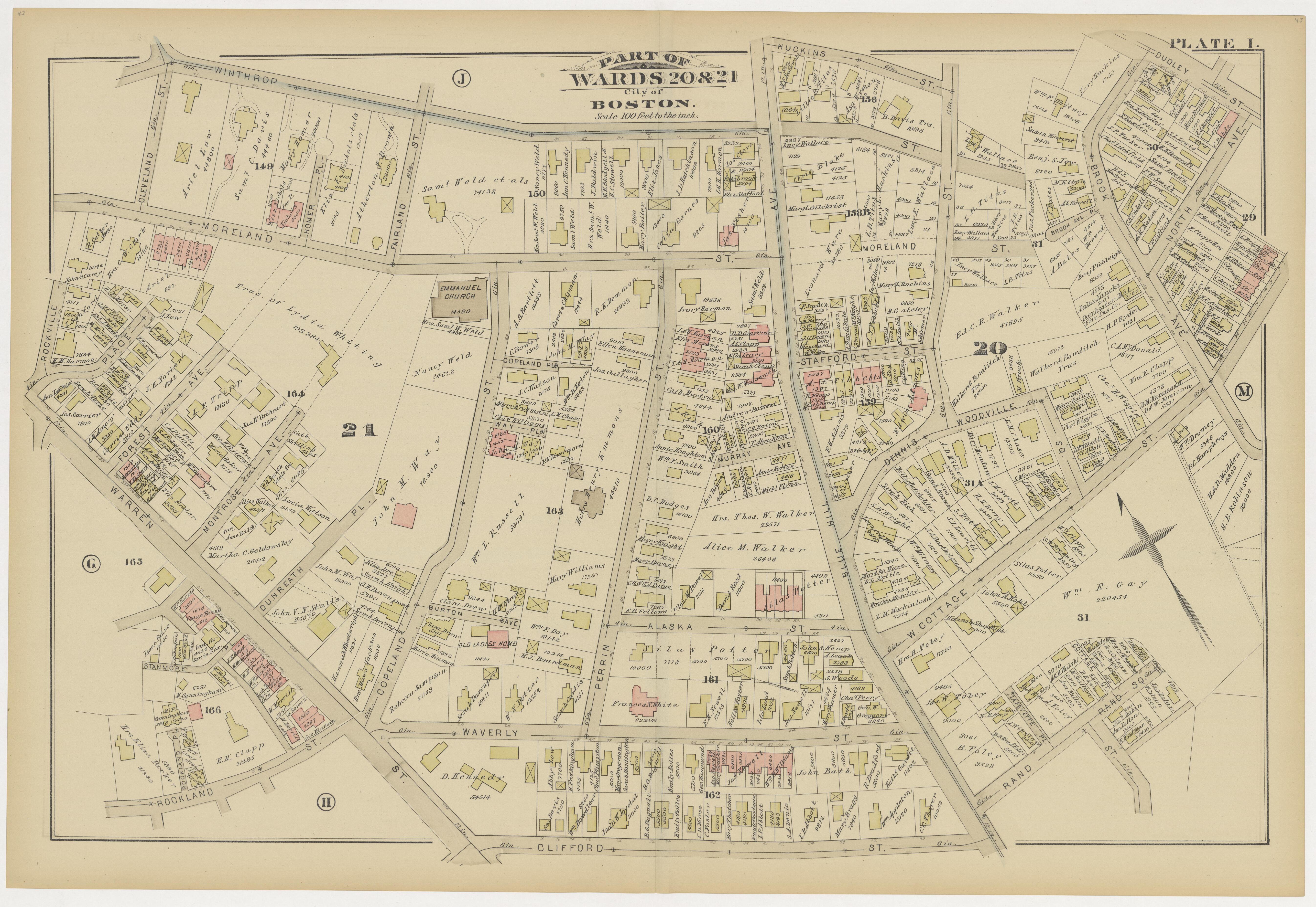This old map of Boston, Brighton, Charlestown, Dorchester, Massachusetts, Roxbury, , West Roxbury was created by G.W. Bromley &amp; Co in 1883
