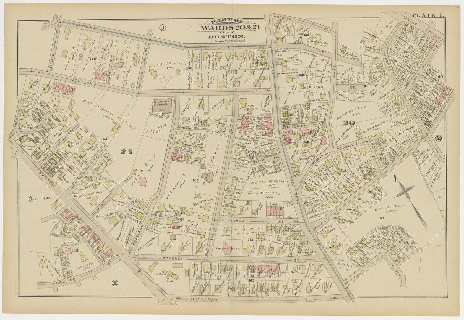 This old map of Boston, Brighton, Charlestown, Dorchester, Massachusetts, Roxbury, , West Roxbury was created by G.W. Bromley &amp; Co in 1883