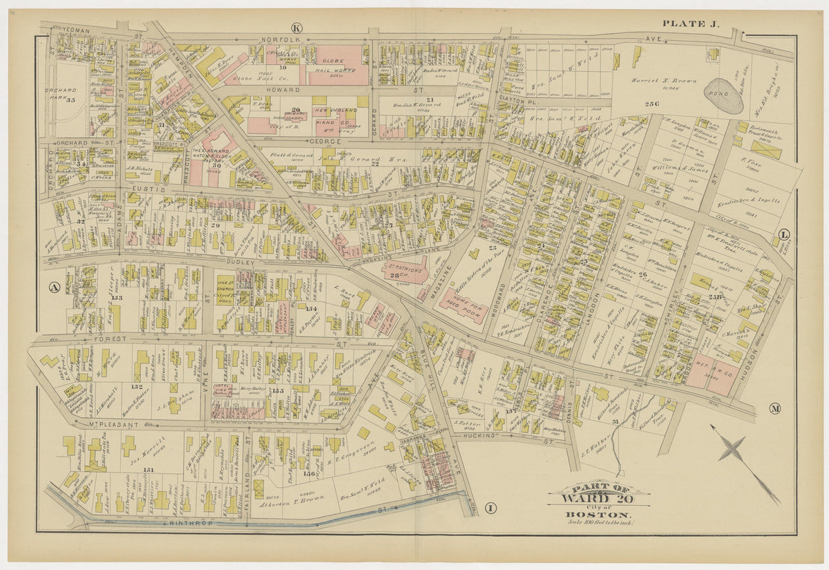 Image 13 of Atlas of the City of Boston ... from Atlas of the City of Boston 1883 by Relic Map Company