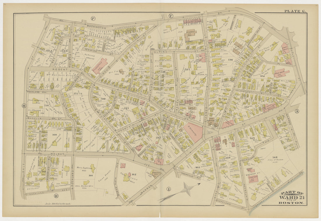 This old map of Boston, Brighton, Charlestown, Dorchester, Massachusetts, Roxbury, , West Roxbury was created by G.W. Bromley &amp; Co in 1883
