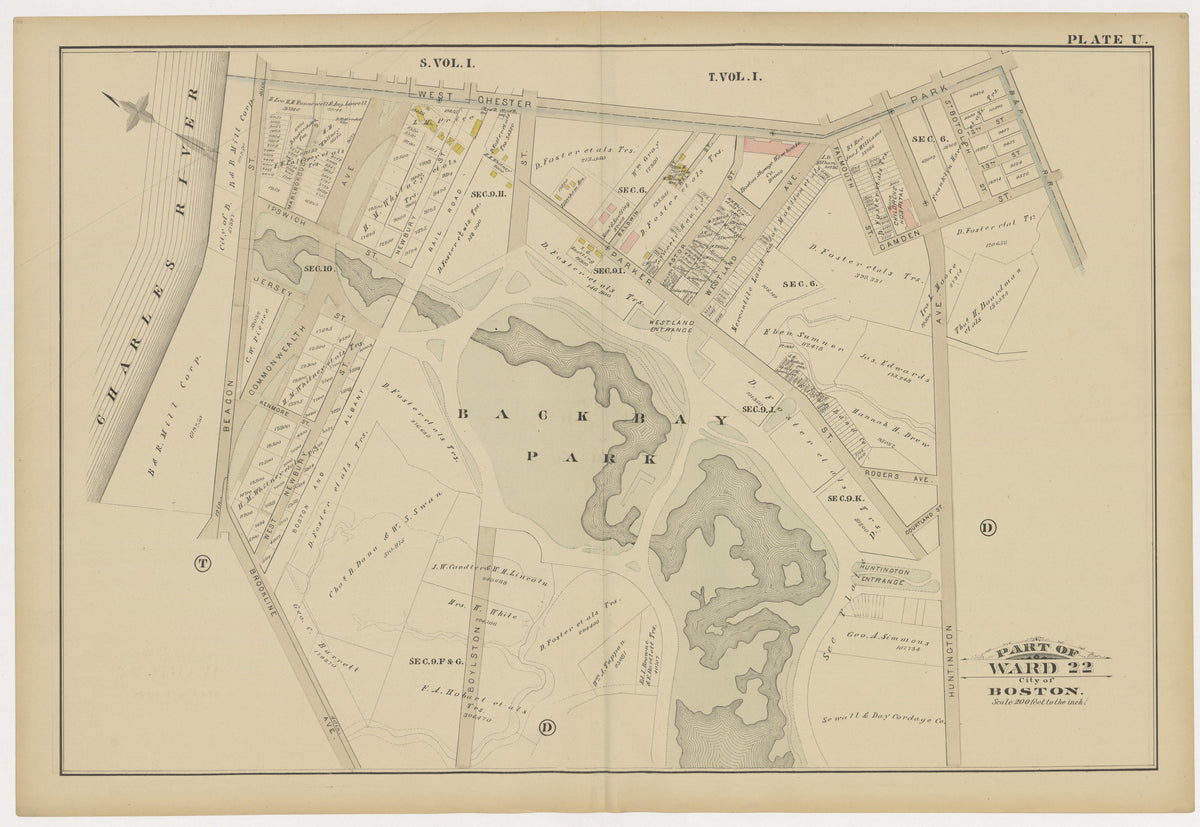 Image 24 of Atlas of the City of Boston ... from Atlas of the City of Boston 1883 by Relic Map Company