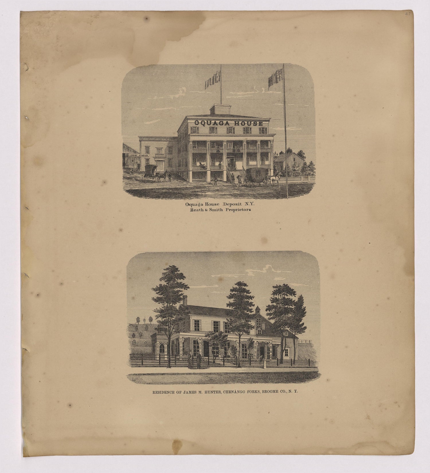 Image 15 of New Topographical Atlas of Broome County, New York from New Topographical Atlas of Broome County, New York 1866 by Relic Map Company