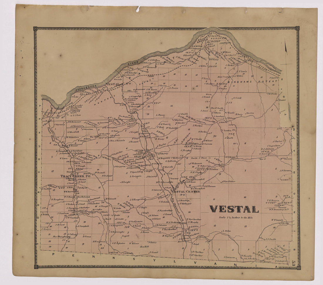 Image 30 of New Topographical Atlas of Broome County, New York from New Topographical Atlas of Broome County, New York 1866 by Relic Map Company