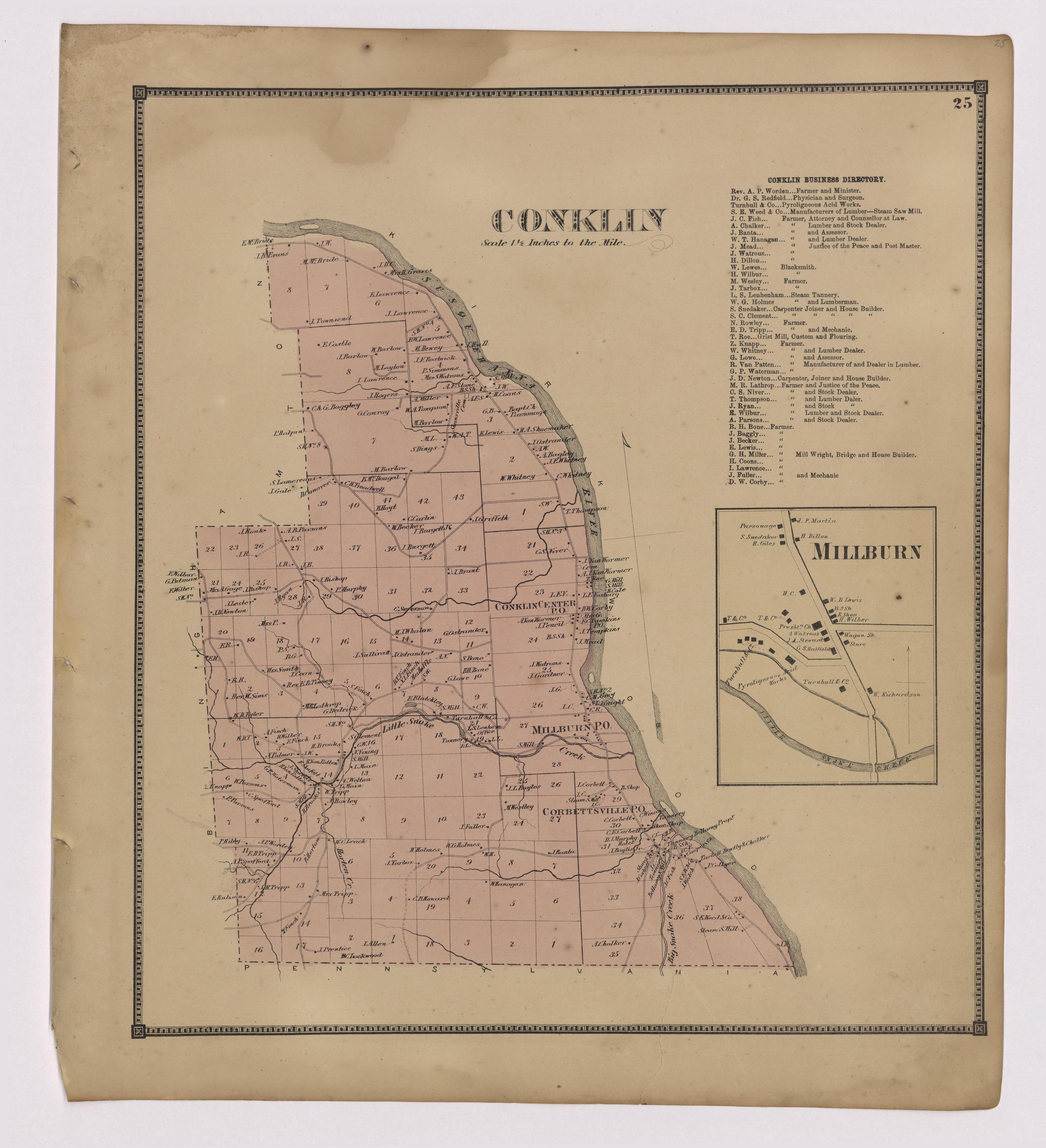 Image 14 of New Topographical Atlas of Broome County, New York from New Topographical Atlas of Broome County, New York 1866 by Relic Map Company