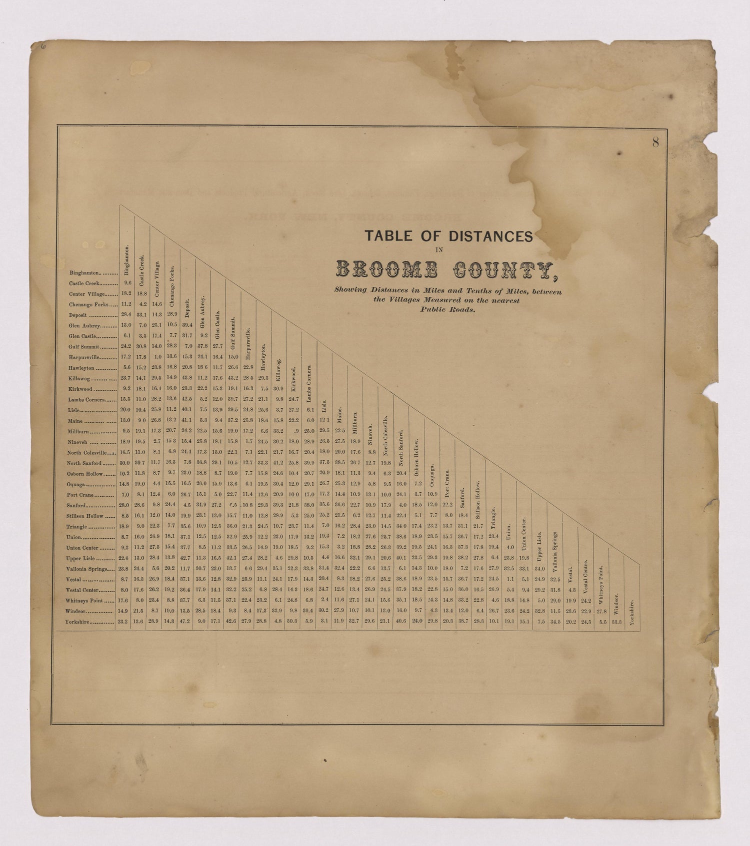 Image 5 of New Topographical Atlas of Broome County, New York from New Topographical Atlas of Broome County, New York 1866 by Relic Map Company