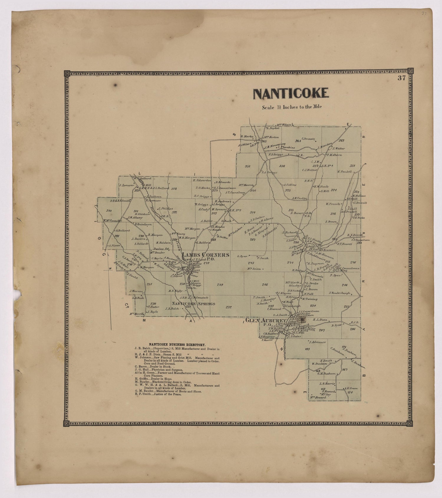Image 20 of New Topographical Atlas of Broome County, New York from New Topographical Atlas of Broome County, New York 1866 by Relic Map Company