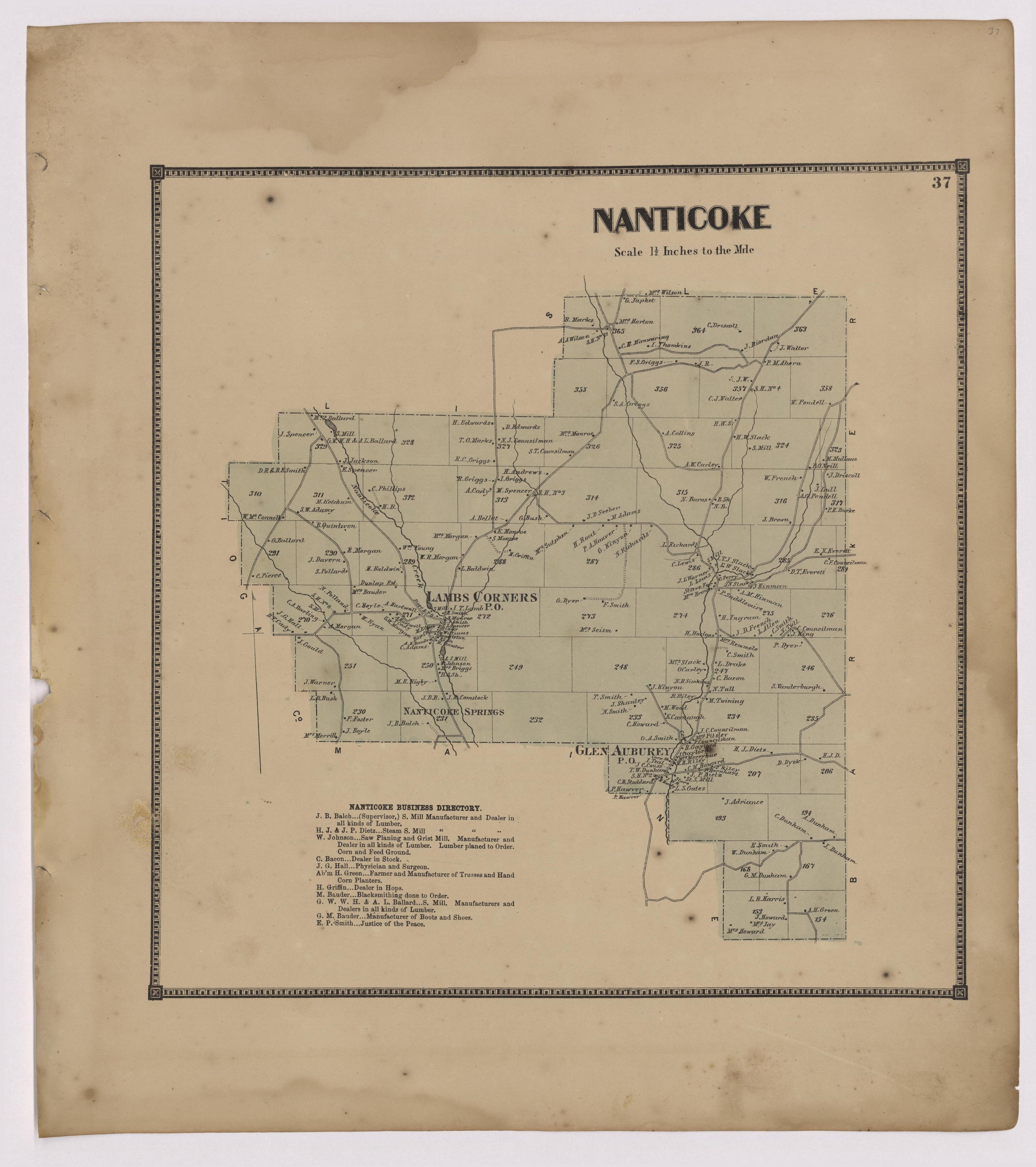 Image 20 of New Topographical Atlas of Broome County, New York from New Topographical Atlas of Broome County, New York 1866 by Relic Map Company
