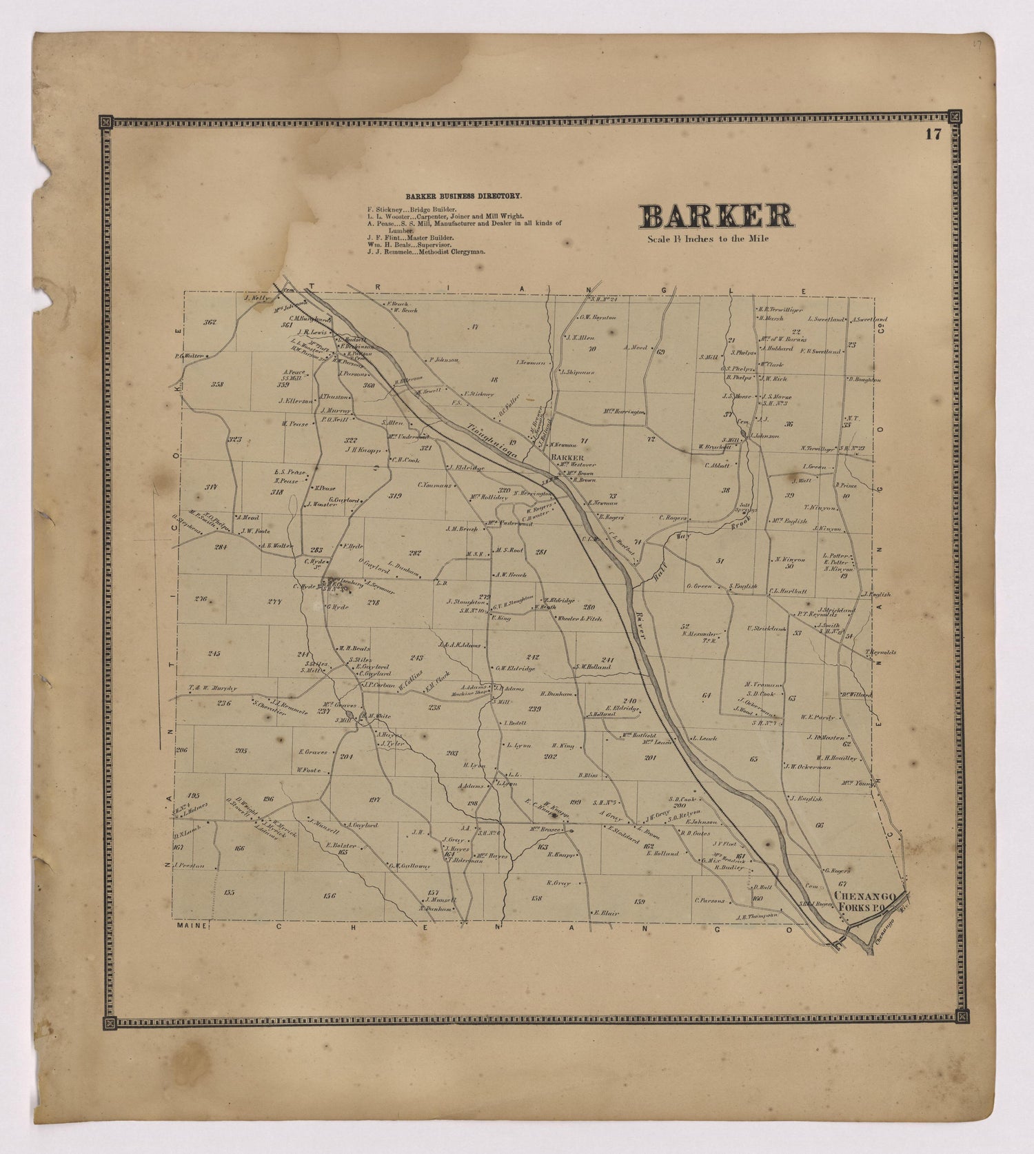 Image 10 of New Topographical Atlas of Broome County, New York from New Topographical Atlas of Broome County, New York 1866 by Relic Map Company
