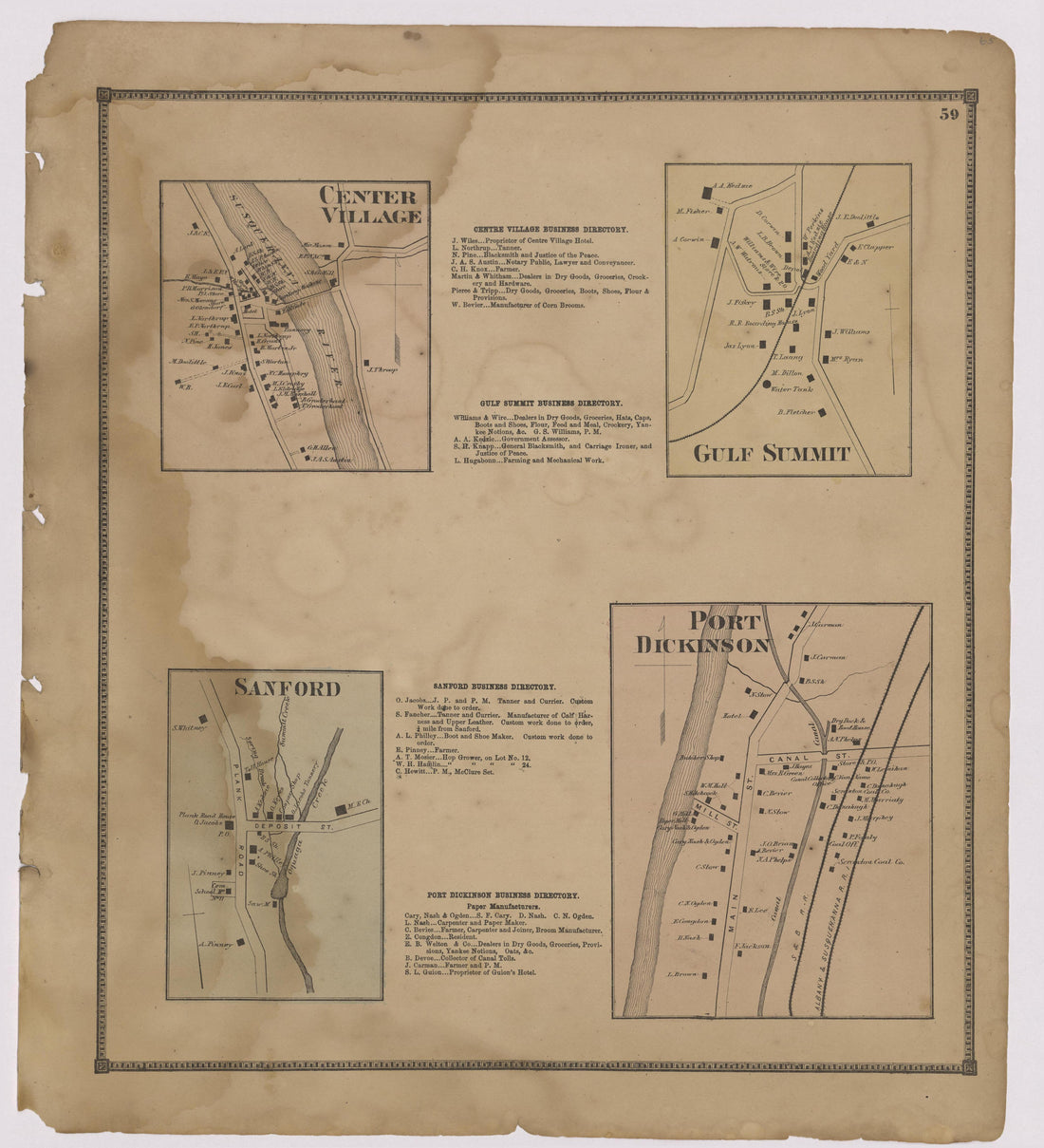 Image 34 of New Topographical Atlas of Broome County, New York from New Topographical Atlas of Broome County, New York 1866 by Relic Map Company