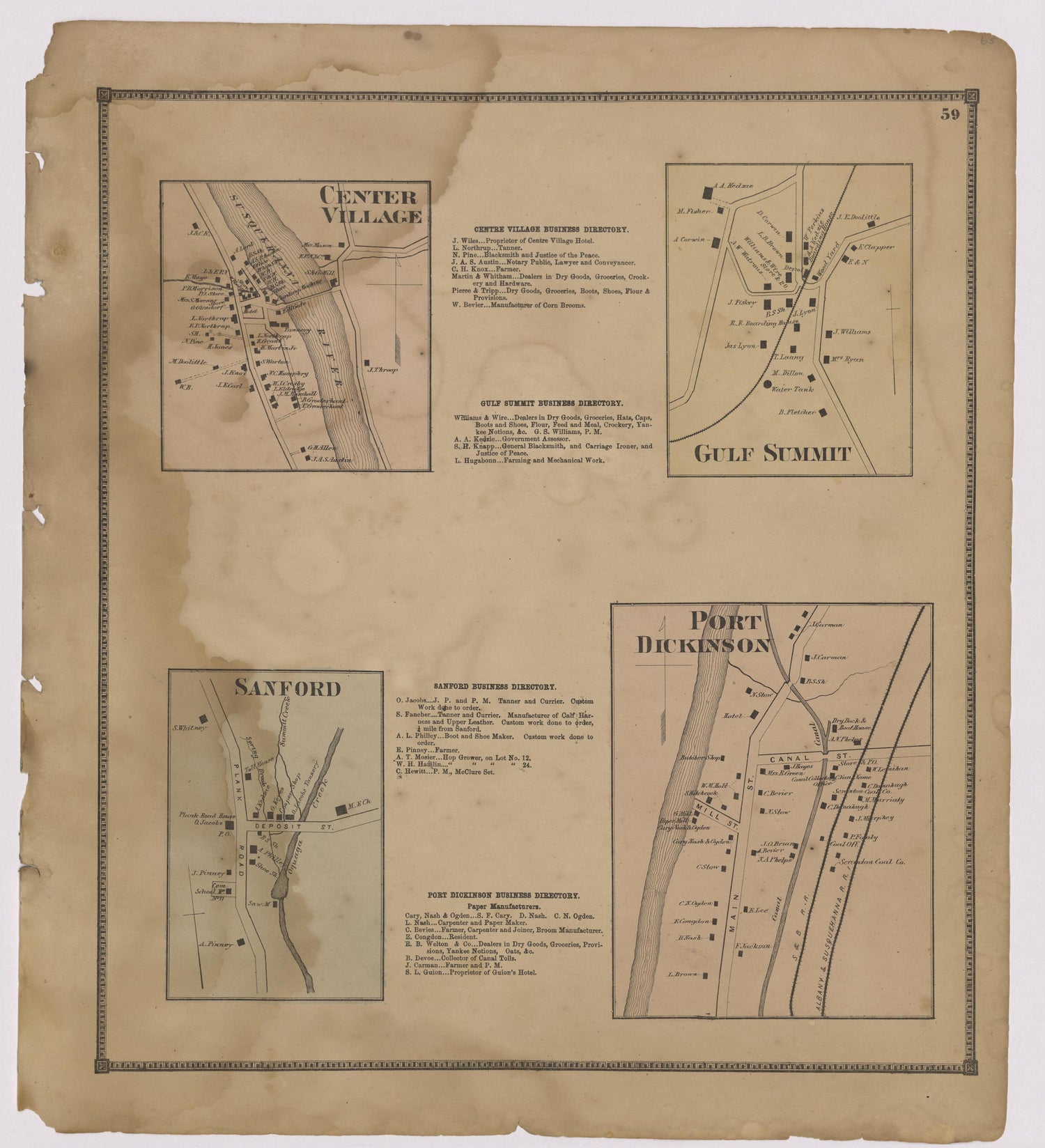 Image 34 of New Topographical Atlas of Broome County, New York from New Topographical Atlas of Broome County, New York 1866 by Relic Map Company