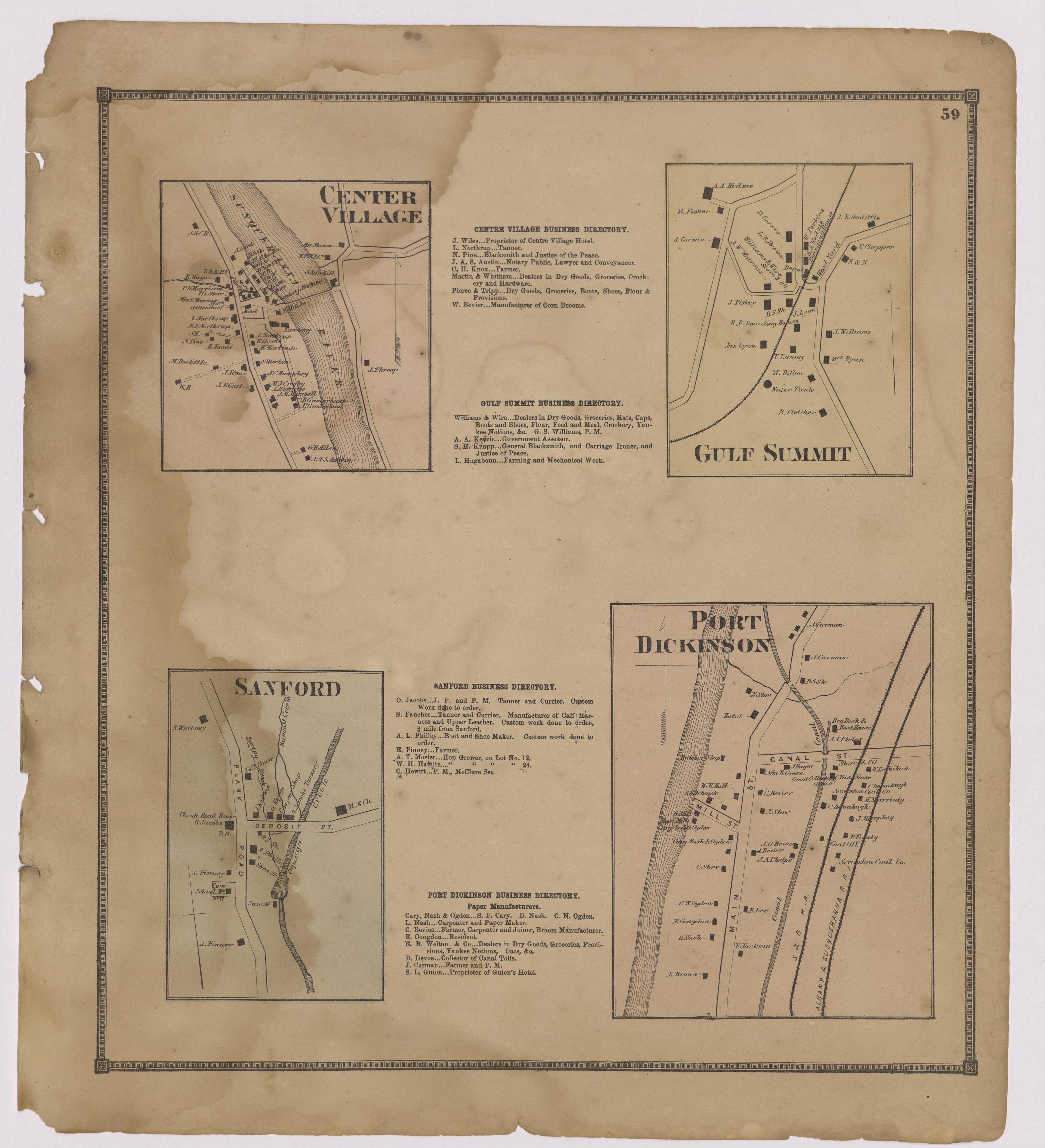Image 34 of New Topographical Atlas of Broome County, New York from New Topographical Atlas of Broome County, New York 1866 by Relic Map Company