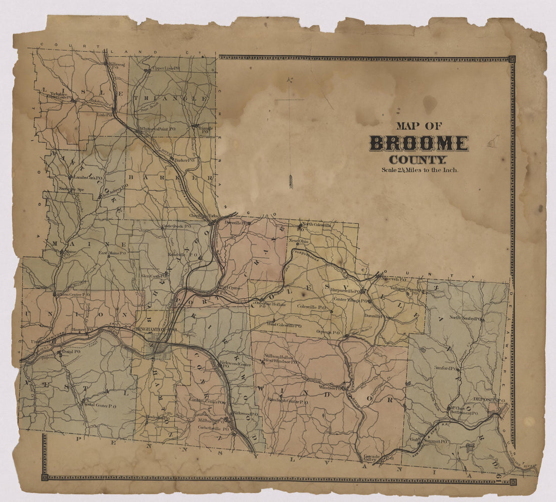 Image 35 of New Topographical Atlas of Broome County, New York from New Topographical Atlas of Broome County, New York 1866 by Relic Map Company