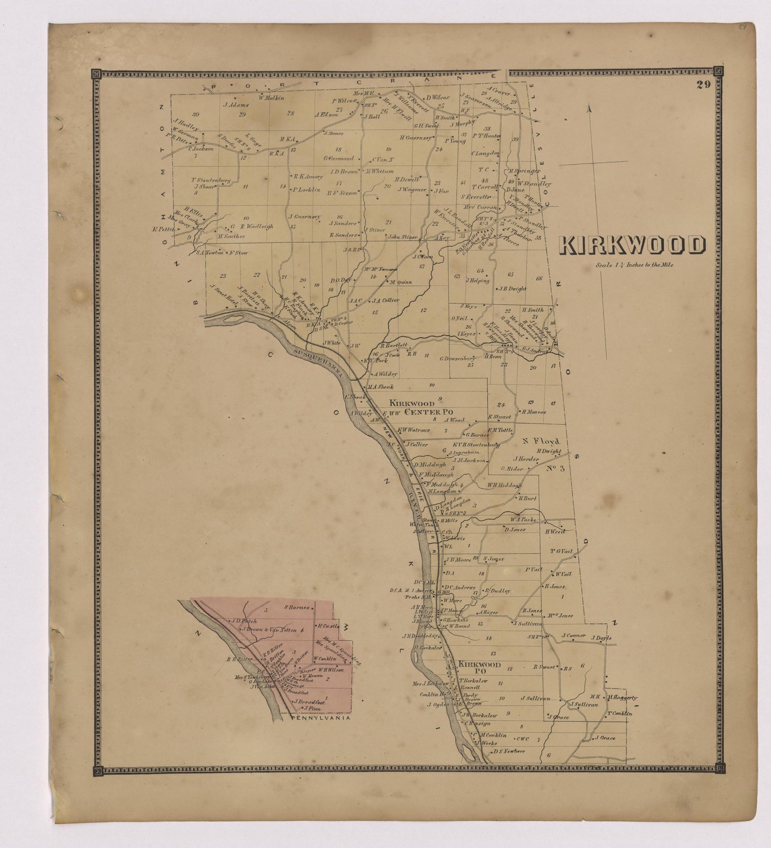 Image 16 of New Topographical Atlas of Broome County, New York from New Topographical Atlas of Broome County, New York 1866 by Relic Map Company