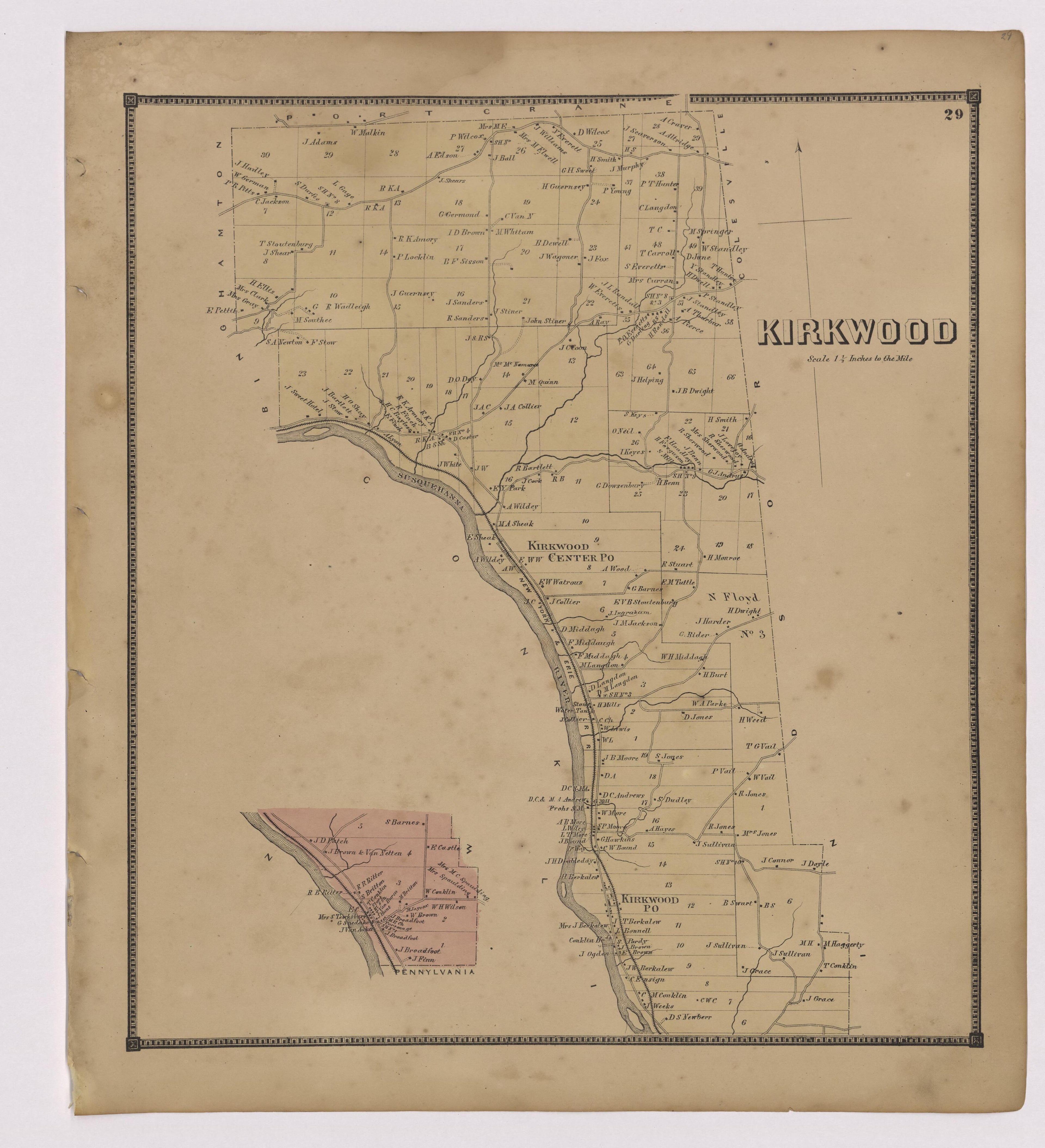 Image 16 of New Topographical Atlas of Broome County, New York from New Topographical Atlas of Broome County, New York 1866 by Relic Map Company