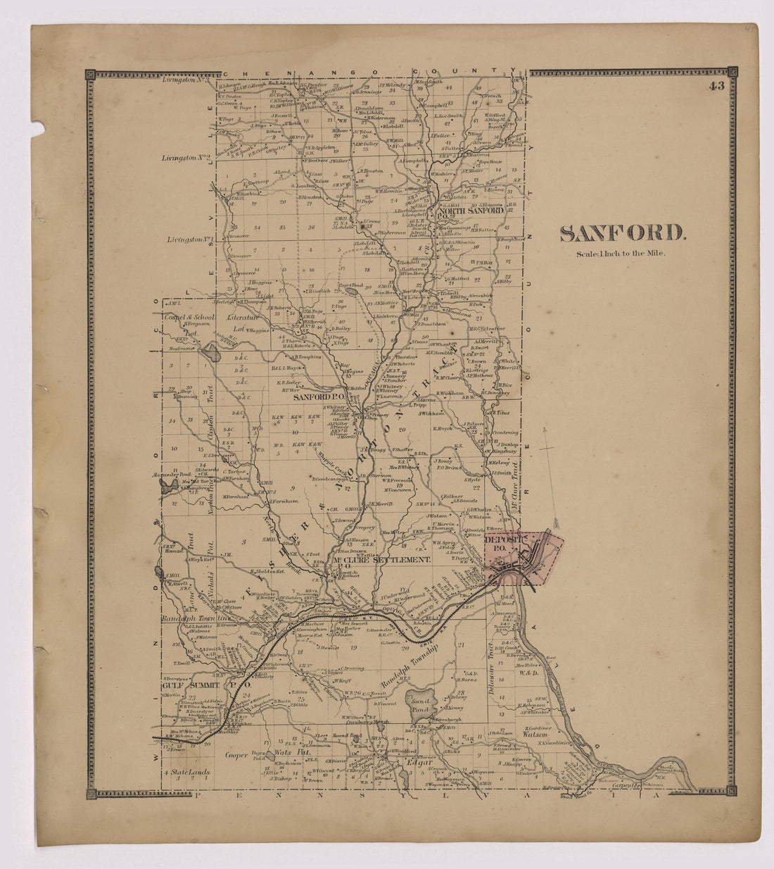 Image 24 of New Topographical Atlas of Broome County, New York from New Topographical Atlas of Broome County, New York 1866 by Relic Map Company