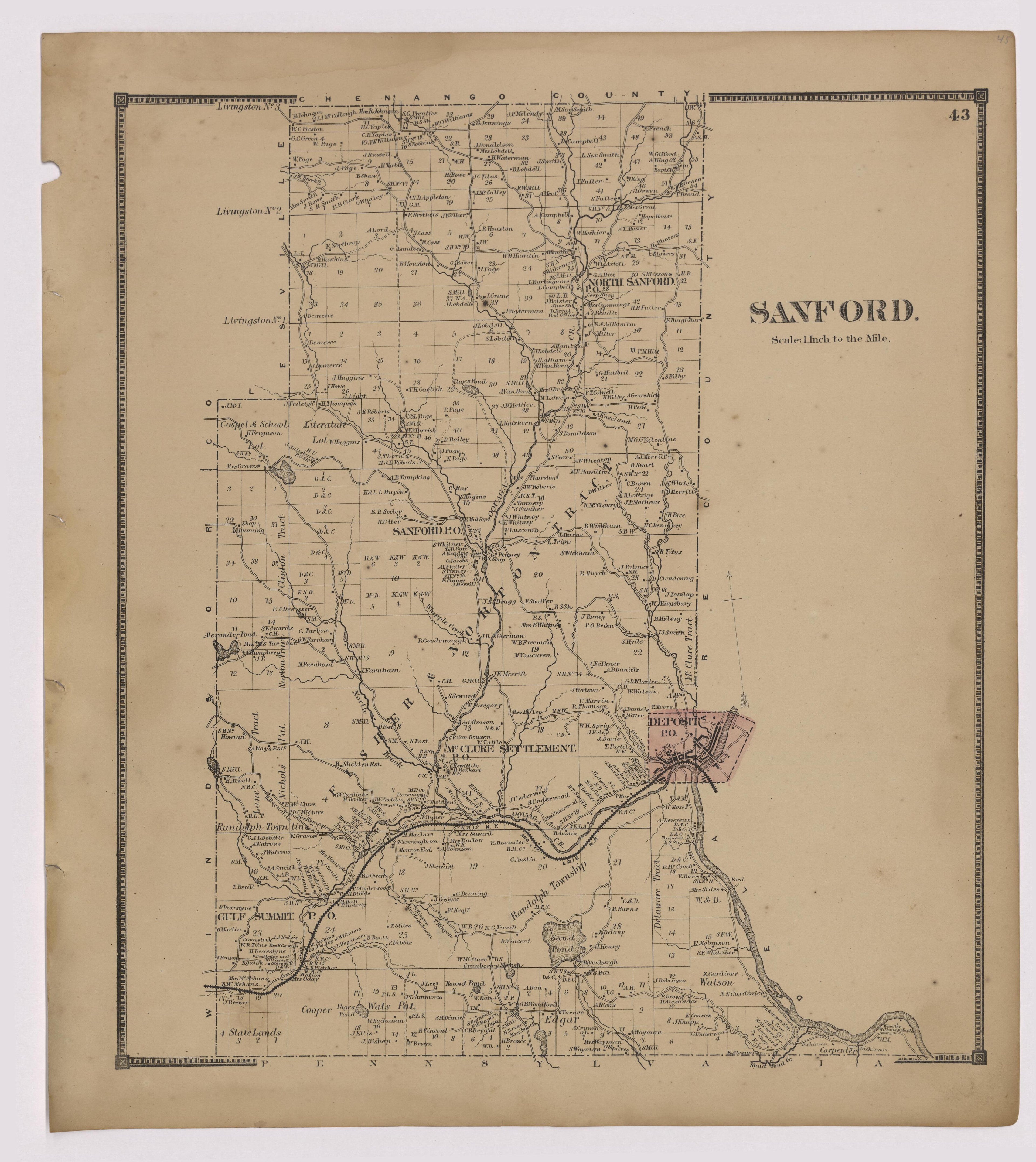 Image 24 of New Topographical Atlas of Broome County, New York from New Topographical Atlas of Broome County, New York 1866 by Relic Map Company