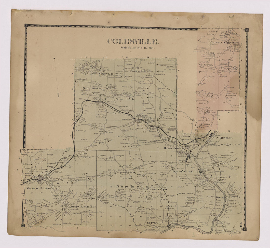 Image 13 of New Topographical Atlas of Broome County, New York from New Topographical Atlas of Broome County, New York 1866 by Relic Map Company