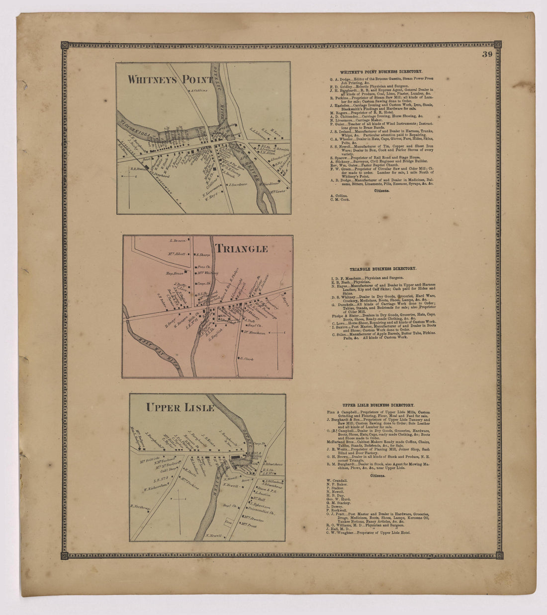 Image 22 of New Topographical Atlas of Broome County, New York from New Topographical Atlas of Broome County, New York 1866 by Relic Map Company
