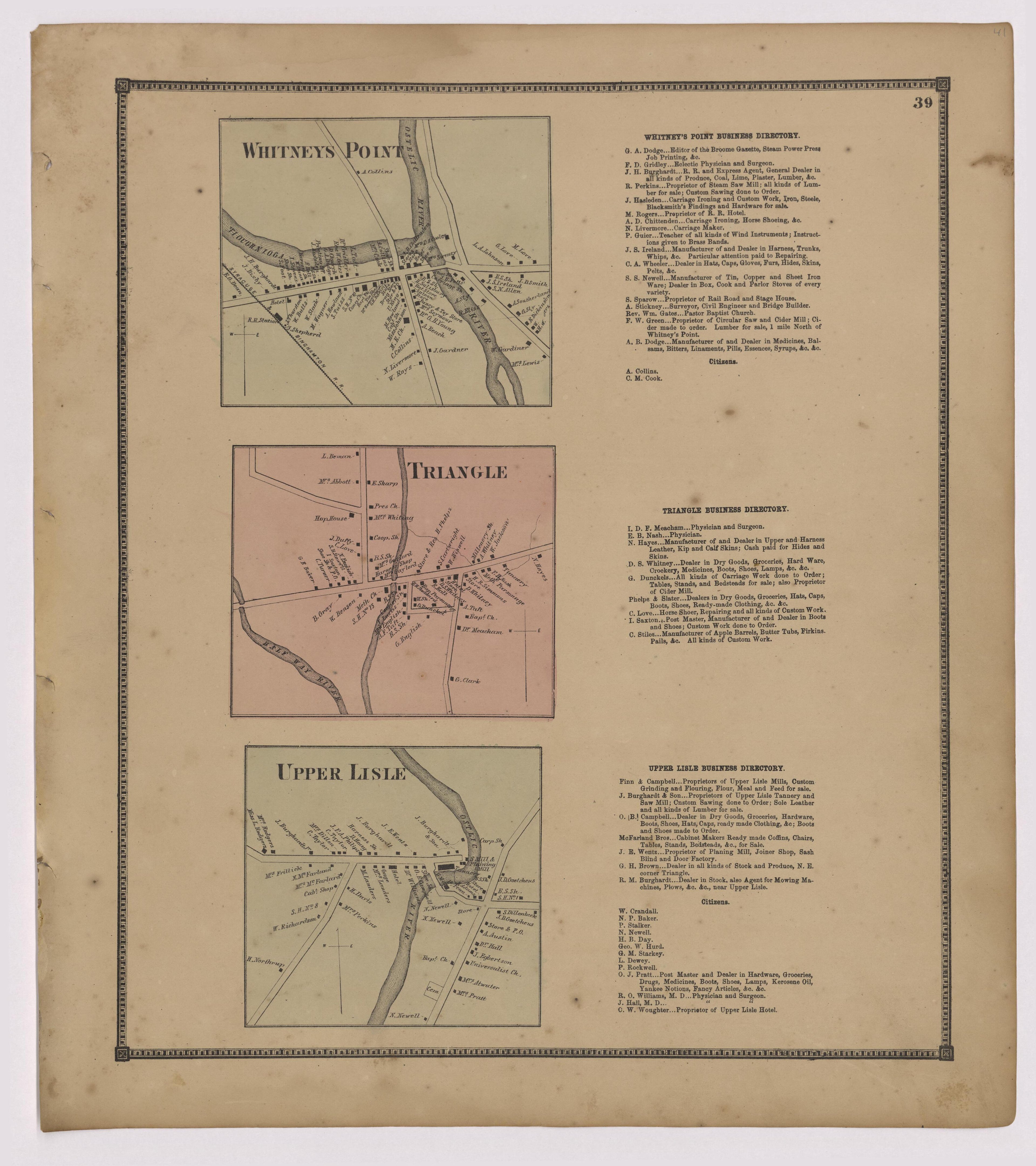 Image 22 of New Topographical Atlas of Broome County, New York from New Topographical Atlas of Broome County, New York 1866 by Relic Map Company
