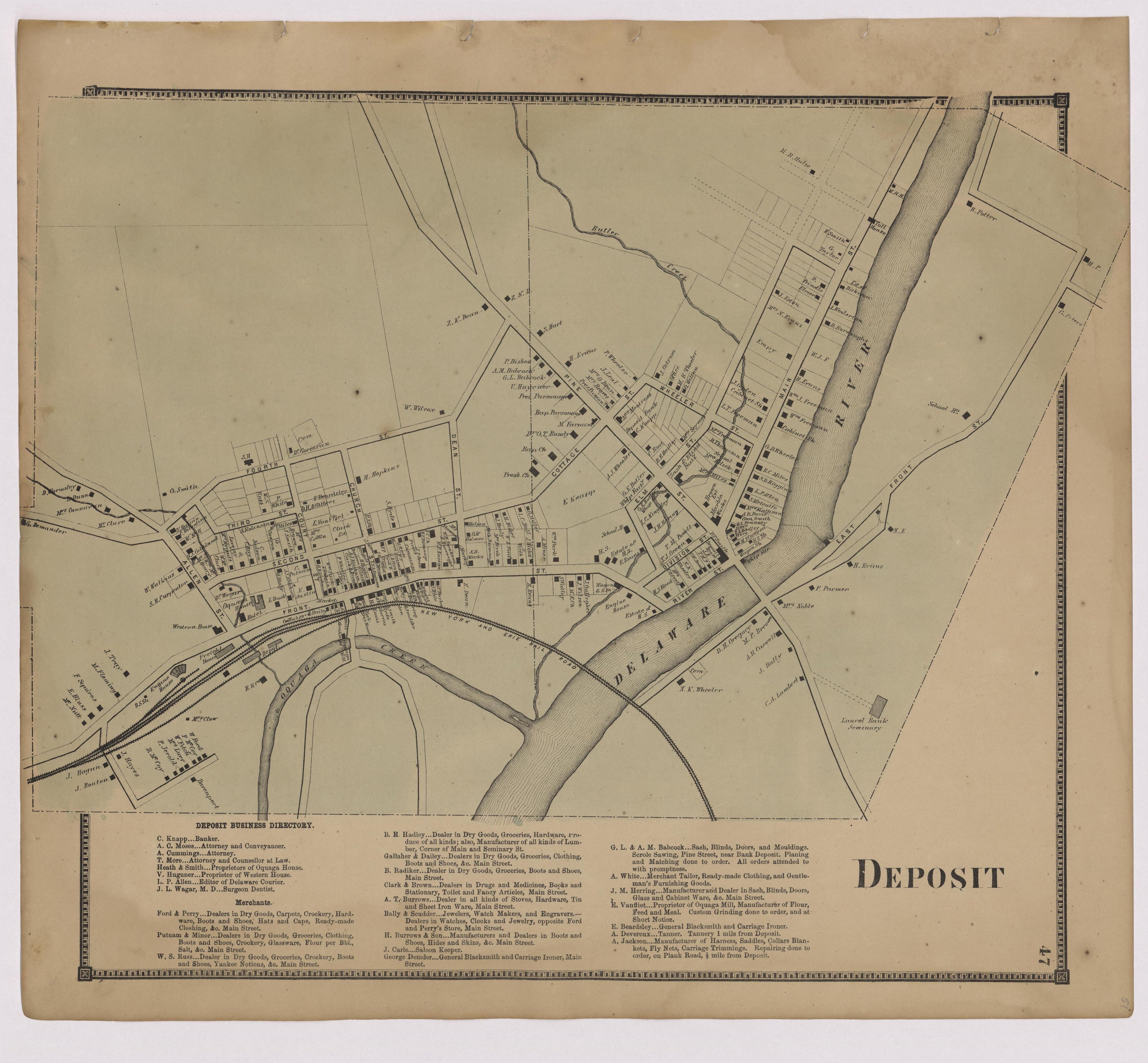 Image 27 of New Topographical Atlas of Broome County, New York from New Topographical Atlas of Broome County, New York 1866 by Relic Map Company
