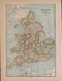 England and Wales from Atlas of Plymouth County, Iowa : Containing Maps of Townships of the County, Maps of State, United States and World : Farmers Directory 1921 by Relic Map Company