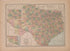 Texas from Atlas of Plymouth County, Iowa : Containing Maps of Townships of the County, Maps of State, United States and World : Farmers Directory 1921 by Relic Map Company