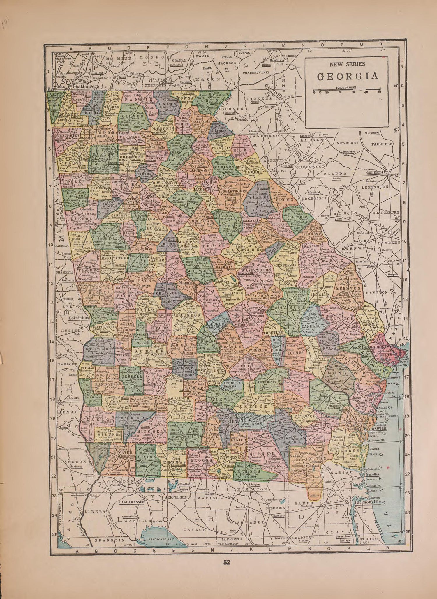 Georgia from Atlas of Plymouth County, Iowa : Containing Maps of Townships of the County, Maps of State, United States and World : Farmers Directory 1921 by Relic Map Company
