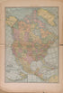 North America from Atlas of Plymouth County, Iowa : Containing Maps of Townships of the County, Maps of State, United States and World : Farmers Directory 1921 by Relic Map Company