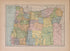 Oregon from Atlas of Plymouth County, Iowa : Containing Maps of Townships of the County, Maps of State, United States and World : Farmers Directory 1921 by Relic Map Company