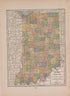 Indiana from Atlas of Plymouth County, Iowa : Containing Maps of Townships of the County, Maps of State, United States and World : Farmers Directory 1921 by Relic Map Company