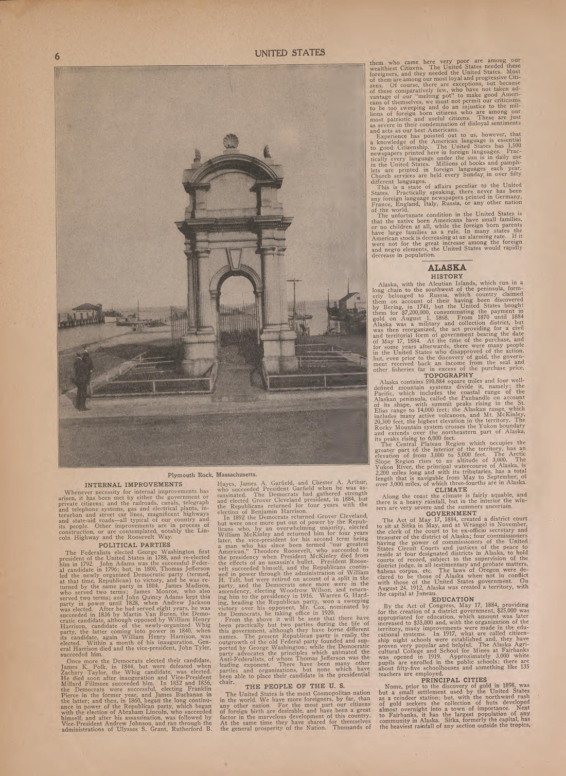 View of Plymouth Rock and Text from Atlas of Plymouth County, Iowa : Containing Maps of Townships of the County, Maps of State, United States and World : Farmers Directory 1921 by Relic Map Company