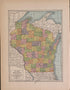 Wisconsin from Atlas of Plymouth County, Iowa : Containing Maps of Townships of the County, Maps of State, United States and World : Farmers Directory 1921 by Relic Map Company