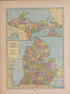 Michigan from Atlas of Plymouth County, Iowa : Containing Maps of Townships of the County, Maps of State, United States and World : Farmers Directory 1921 by Relic Map Company