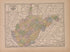 West Virginia from Atlas of Plymouth County, Iowa : Containing Maps of Townships of the County, Maps of State, United States and World : Farmers Directory 1921 by Relic Map Company