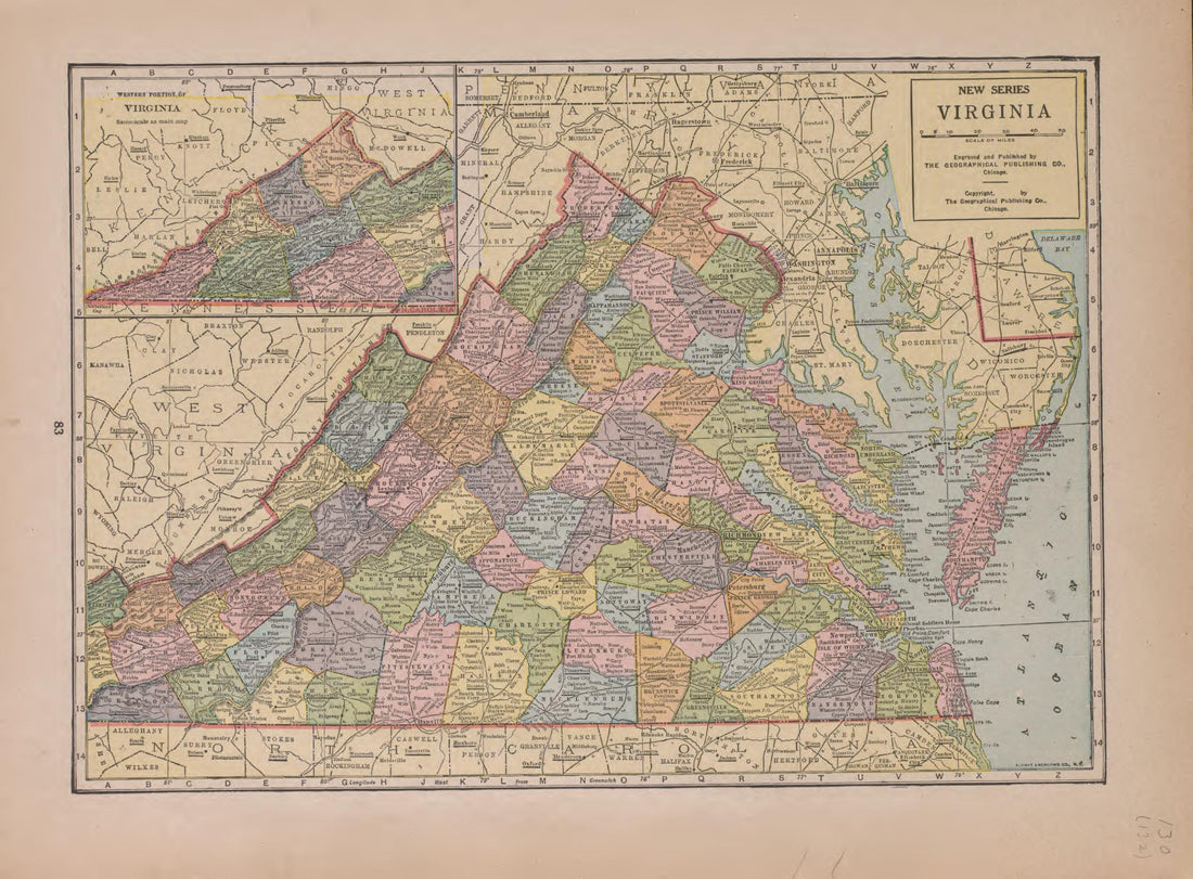 Virginia from Atlas of Plymouth County, Iowa : Containing Maps of Townships of the County, Maps of State, United States and World : Farmers Directory 1921 by Relic Map Company