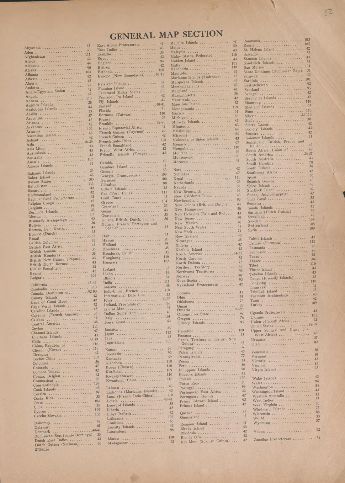 General Map Section from Atlas of Plymouth County, Iowa : Containing Maps of Townships of the County, Maps of State, United States and World : Farmers Directory 1921 by Relic Map Company