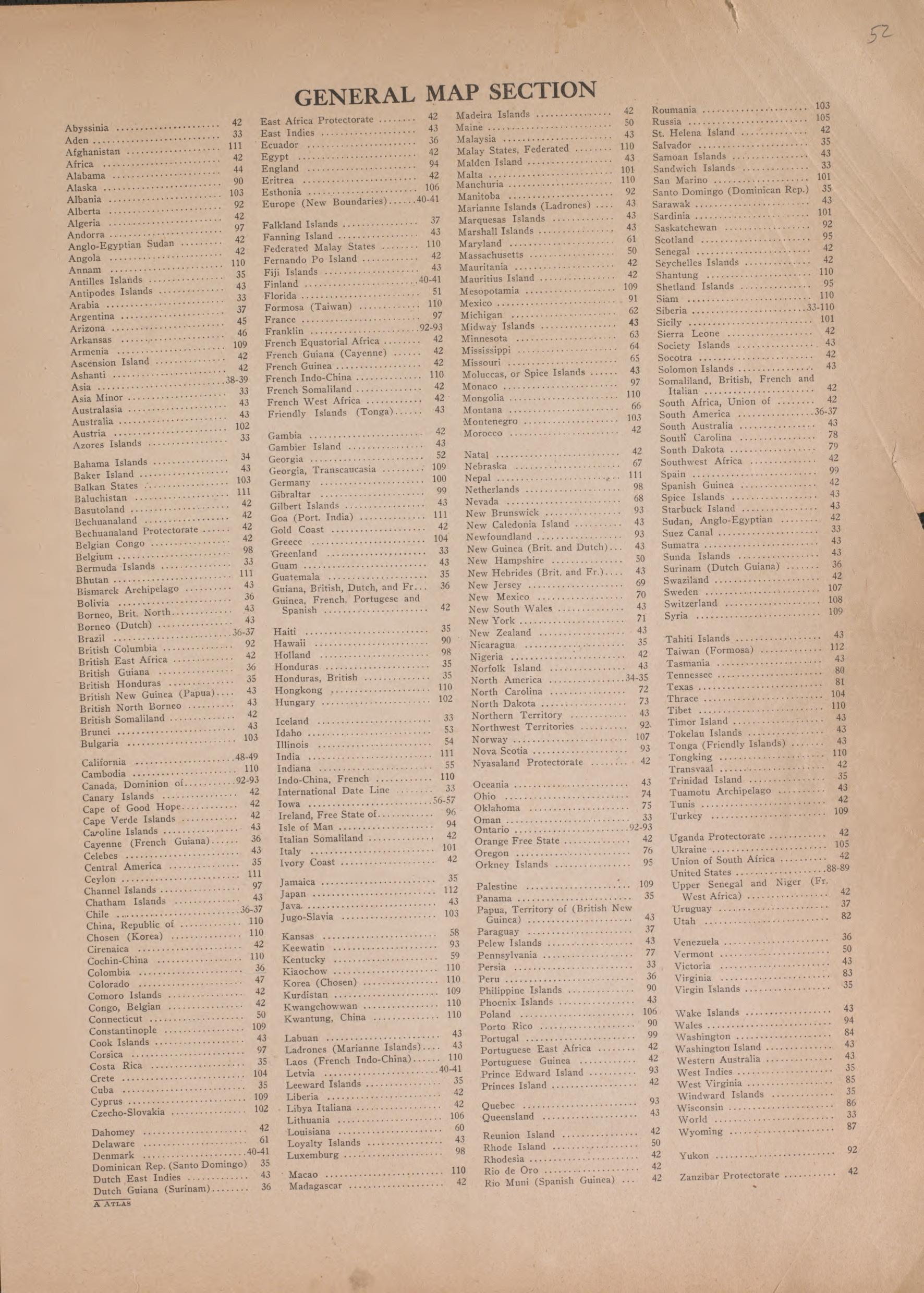General Map Section from Atlas of Plymouth County, Iowa : Containing Maps of Townships of the County, Maps of State, United States and World : Farmers Directory 1921 by Relic Map Company