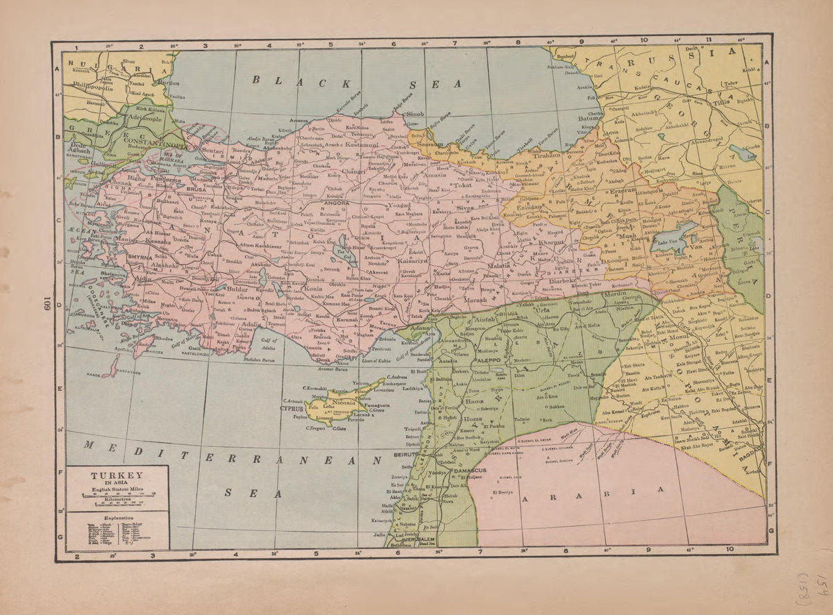 Turkey from Atlas of Plymouth County, Iowa : Containing Maps of Townships of the County, Maps of State, United States and World : Farmers Directory 1921 by Relic Map Company