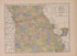Missouri from Atlas of Plymouth County, Iowa : Containing Maps of Townships of the County, Maps of State, United States and World : Farmers Directory 1921 by Relic Map Company