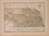 Nebraska from Atlas of Plymouth County, Iowa : Containing Maps of Townships of the County, Maps of State, United States and World : Farmers Directory 1921 by Relic Map Company